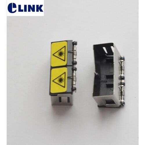 1000pcs Metal shutter SC dust cap for SC DX LC QUAD fiber adapter cover for ftth optical coupler DX SC LC quad connector ELINK