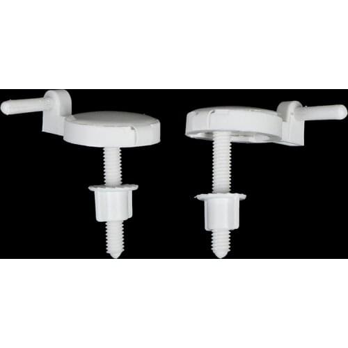 2Pcs Plastic Toilet Seat Screws Fixings Fit Toilet Seats Hinges Repair Tools