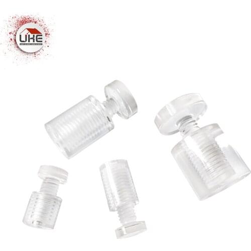 UKE Acrylic Advertisement Standoffs Pin Nails Glass Fasteners Fixing M10 Screw Bolts Nuts Billboard Hardware M8 Nut and Bolt