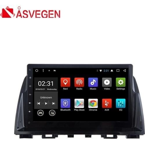Asvegen Android 7.1 Quad Core Car Radio Vedio Navigation Stereo Headunit WIFI 4G Media DVD Player For Mazda ATENZA 2014