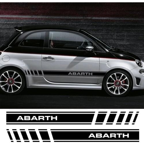 For car accessories Graphic Abarth Stripe Sticker Applique Fiat 500 Line Car sticker Auto Accessories car product interior parts