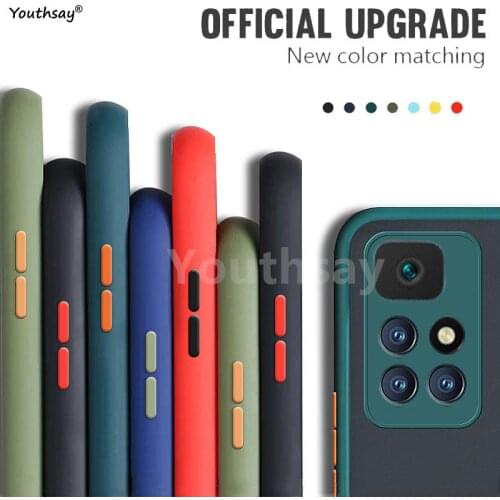 For Redmi 10 Case Cover for Redmi 10 Note 10 Poco X3 Pro Coque Shell Fundas Silicone Matte Translucent Phone Bumper For Redmi 10