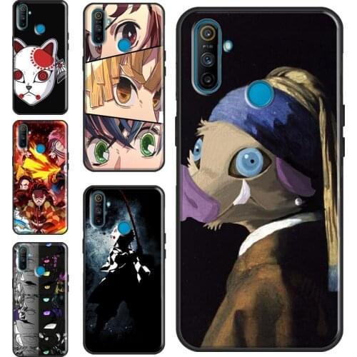 Kimetsu no Yaiba Cover For OnePlus 9R 8T Nord 7 8 9 Pro Case For Realme 8 Pro 6 7 Q3 C3 C11 C21 C15 GT Neo