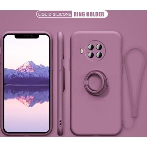 Magnetic Ring Holder Stand Case For Xiaomi POCO X3 NFC Mi 10T Pro 10 T Lite Redmi Note 9 8 7 Pro 9S 9A 9C Liquid Silicone Cover