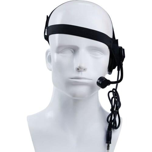 CS Field Headphone Outdoor Gaming Headset Tactical Headset Round Edge Earset Portable Unilateral Earphone