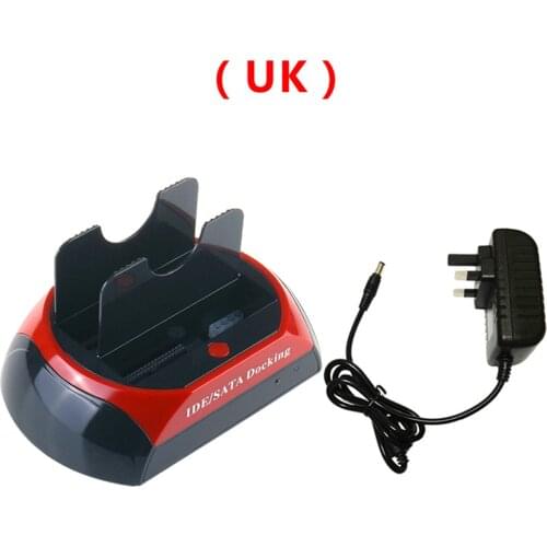 HDD Docking Station Dual Bay Internal Hard Disk Drive Case for 2.5/3.5 inch SATA USB 2.0 to IDE HDD Hard Enclosure for US/UK/EU