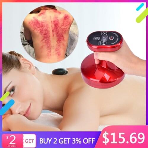 Electric Cupping Massager Vacuum Suction Cups EMS Ventosas Anti Cellulite Magnet Therapy Guasha Scraping Fat Burner Slimming