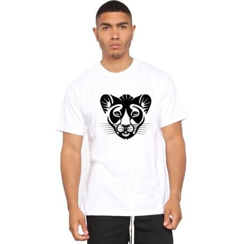 BLWHSH Lion Printing T Shirt Men Casual Fashion Short Sleeve Animal T-shirt Cartoon Cool Lion Print Men Plus Tops Tees Clothes