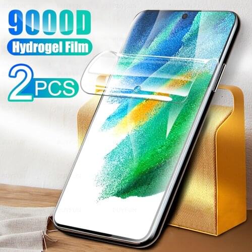 2Pcs Full Cover Hydrogel Film For Samsung Galaxy S21 FE Screen Protection For Sumsung S 21 21S 6.41inch 2021 Protector Not Glass