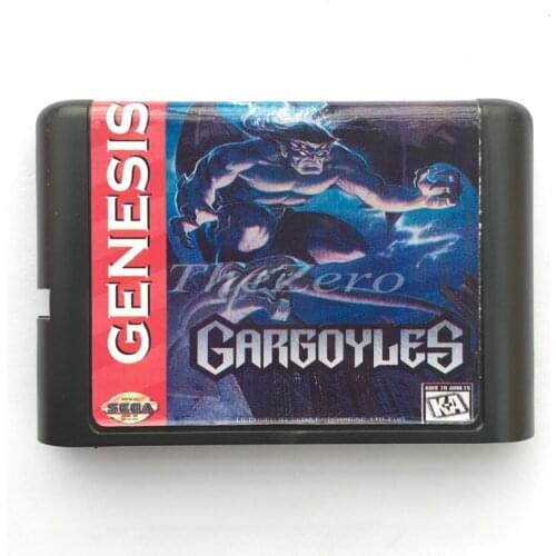 Gargoyles EU/JAP Shell for 16 bit Game Card for Genesis System for Sega Mega Drive