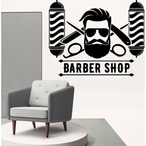 Beauty Barber shop Wall Mural Removable Wall Decal For Living Room Bedroom Decoration Accessories Murals