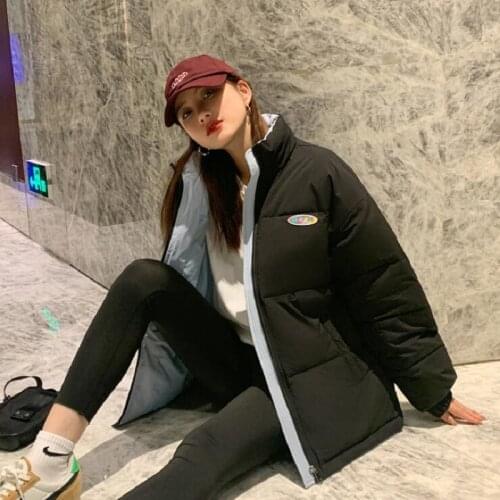 2021New winter coat padded jacket mid length plus velvet cotton thickened warmth womens short coat winter jacket women