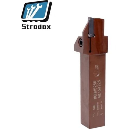 Face groove cutter bar high hardness lengthened shank spring steel grooving cutter body turning tools MGHH525R-48 60 T25 CNC 25R