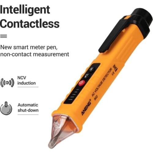 Multi-function AC Voltage Detector Induction Test Pencil Sound/Light Alarm AC / 12~1000V Non-Contact Voltage Detector 28TC