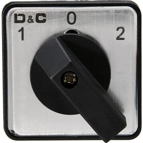 New AC 500V Universal Rotary Selector Cam Changeover Switch On/Off/On 3 Positions Testing Equipment Control Switch