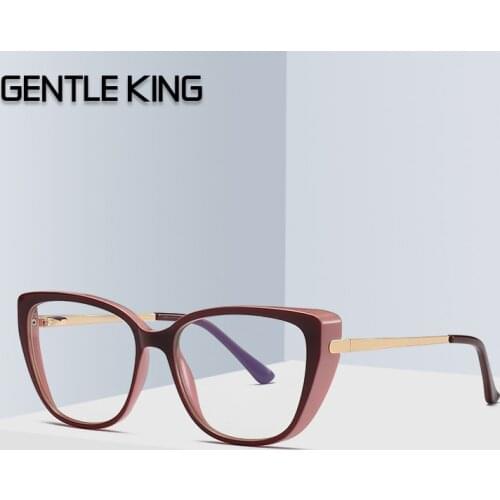 GENTLE KING Anti Blue Light Glasses For Men Women Computer Gaming Anti Radiation Blue Ray Blocking Glasses Blocker Optical Frame