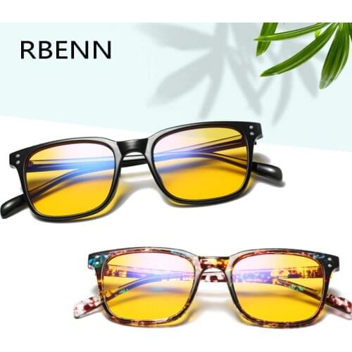 RBENN Blue Light Blocking Glasses Women Men Tr90 Frame Anti Blue Light Eyewear Computer Gaming Eyeglasses Anti Harmful Rays