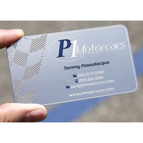 Wholesale custom stainless steel metal printing business card