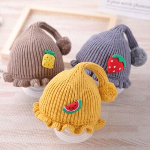 Autumn Winter Baby Girl Woolen Hat Months Cotton Knitted Hat Beanies
