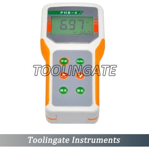 Microcomputer-based PHB-4 PH MeterTemperature Compensation PH Monitor Tester Range:0.00~14.00pH Accuracy:+-0.01pH ATC