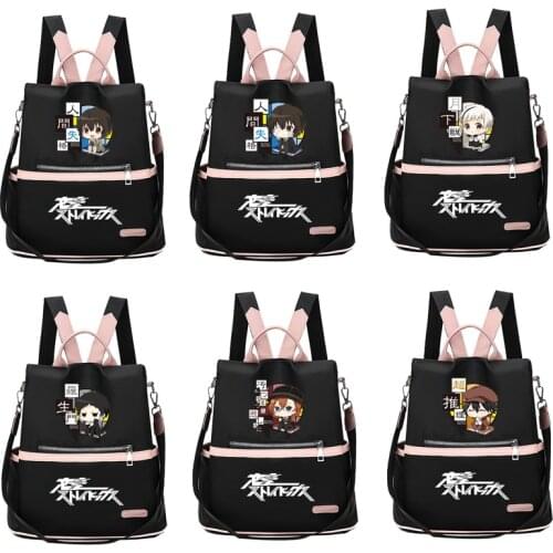 Anime Bungou Stray Dogs Backpack Girls Boys College Student School Rucksack Book Bags Casual Travel Bag knapsack For Men Women