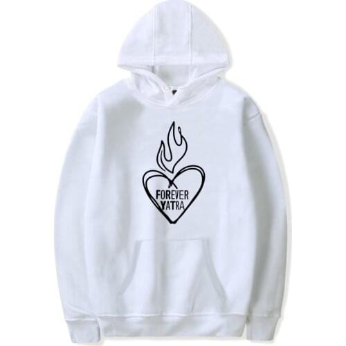 Sebastian Yatra Hoodie Long Sleeve Womens Tracksuit White Casula Pullover Cotton Singer Letter YATRA YATRA Oversized hoodie Men