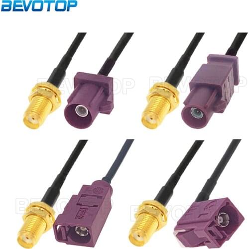 SMA Female to Fakra D Male / Female Bordeaux RAL4004 Adapter RG174 Cable GSM Antenna Extension Cord RF Coaxial Pigtail Jumper