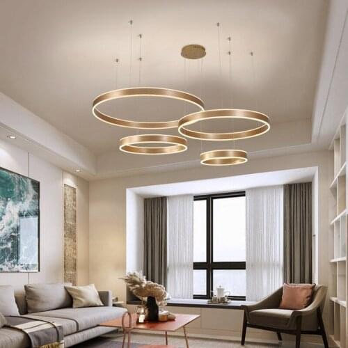 Ring up/down LED chandelier Living room dining room bedroom study lamp Cafe Restaurant Clothing Store Commercial Lighting
