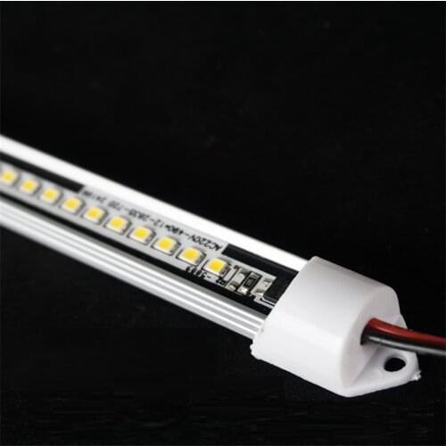 5pcs/lot 220Vac LED cabinet bar light,72LED/50CM 6W flat driver free hard strip cabinet kitchen under cupboard rigid liner lamp