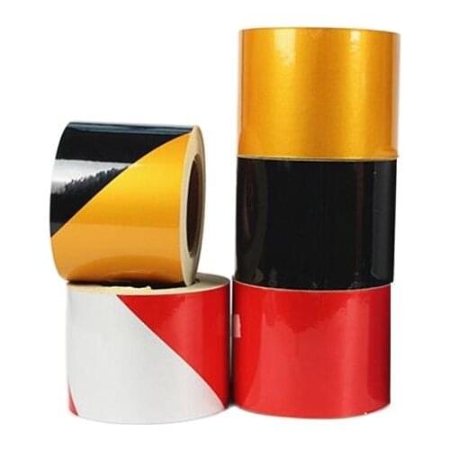 10CM*45M RoadTraffic Reflective Sheeting Self-adhesive Double Color Twill Warning Reflective Film