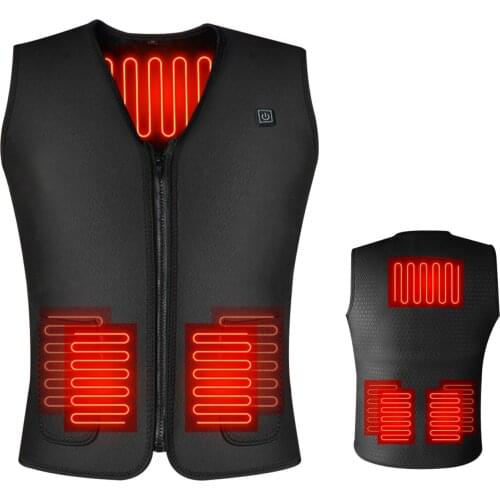 Unisex Electric Usb Heated Warm Vest Heating Coat Jacket Clothing For Winter Motorcycle Travelling Skiing Hiking