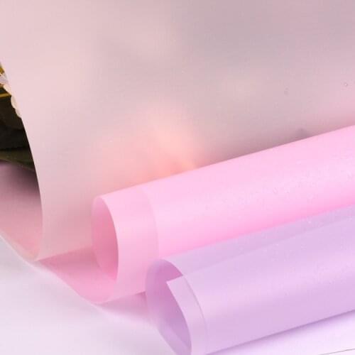 20Pcs/lot Matte Paper Flower Packaging Material Waterproof Wrapping Paper Bag Bouquet Gift Wrapping Decoration Paper Craft