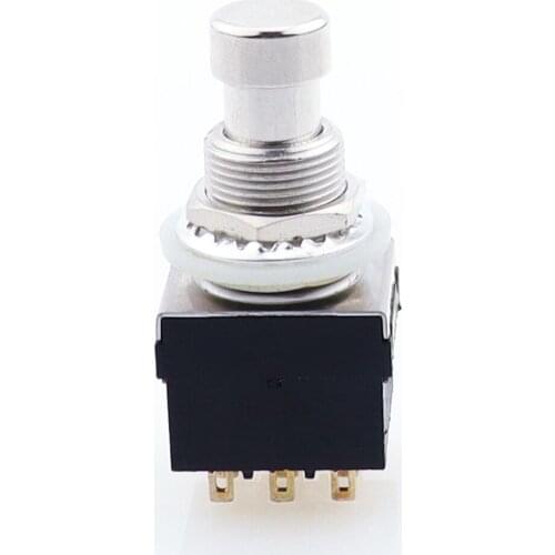 Favorable Price Durable Black Auto 3PDT 9Pin Stompbox Electric Guitar Effects Pedal Foot Switches True Bypass