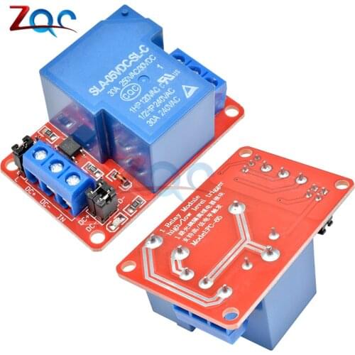 DC 5V 12V 24V 30A High Power 1-Channel Relay Module With Optocoupler H/L Level Triger for Arduino Mega AVR PIC DSP ARM