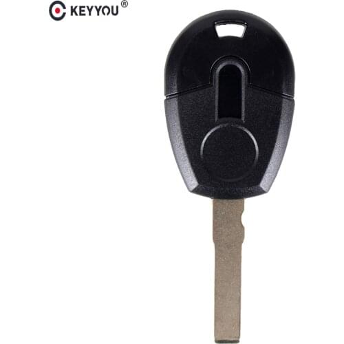 KEYYOU 15pcs/lot Replacement Transponder Car Key Shell Case For Fiat With SIP22 Uncut Blade Fob Key Cover