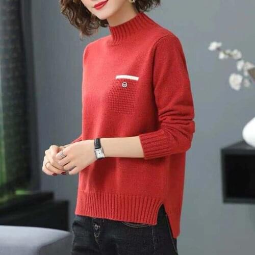 Fashion Winter Knitwear Italy Cashmere Sweater Computer Knitted Pullover Sweater For Women