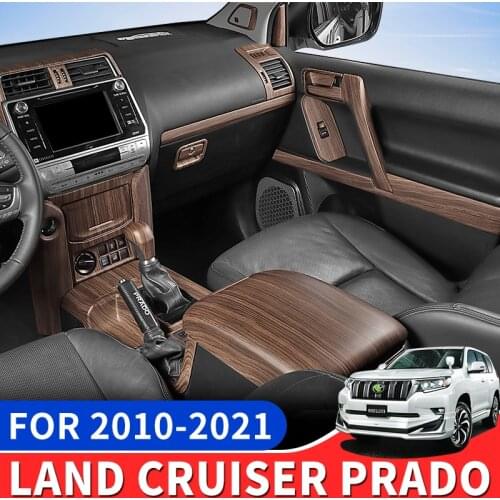2014-2021 for Land Cruiser Prado 150 Accessories High with Peach Wood Interior Handle Central Control Decoration Modification