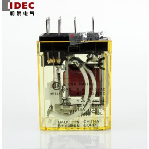 5 pieces Original authentic IDEC intermediate relay RY4S-U 14 feet AC220V small relay