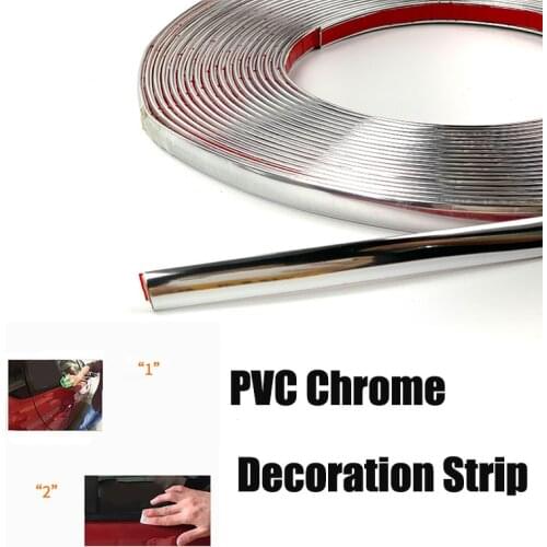 Car-styling DIY Car Sticker Chrome Strip for Chery Tiggo Fulwin A1 A3 QQ E3 E5 G5 V5/ EMGRAND EC7 EC7-RV EC8