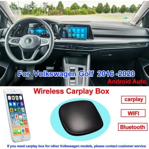 For Volkswagen Golf 2016-2020 For Apple CarPlay Wireless Dongle Android Auto Ai Box Car AirPlay Mirrorlink Carplay TV Box Music