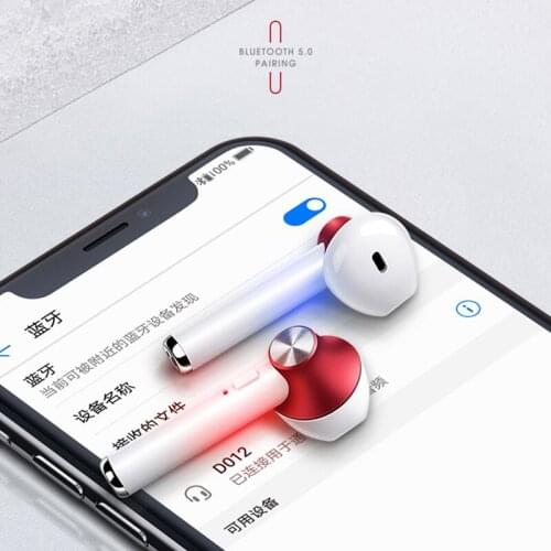 Bluetooth D012 TWS bluetooth Earphone Wireless In Ear Stereo Dynamic With Charging Box wireless bluetooth headphones