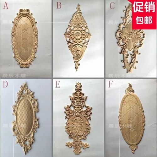Large size Wood carving decorative door ellipse European door flower carved(A759)