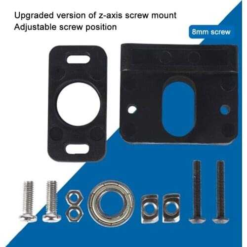 3D Printer Parts Adjustable Z-Axis Leadscrew Top Mount Z-Rod Bearing Holder Fixing Anti-eccent for Creality CR10 Ender 3