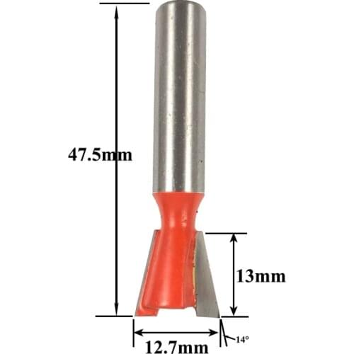 1pc 8mm Shank Dovetail Bit 2 Flute Router bits Tungsten Carbide Engraving Tools Milling Cutter for Wood Cutters MC02025