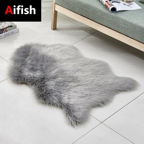European-Style Imitation Australian Wool Carpet Plush Cushion Floor Mat Home Living Room Bedroom Carpet Floor Mat DZ013-4