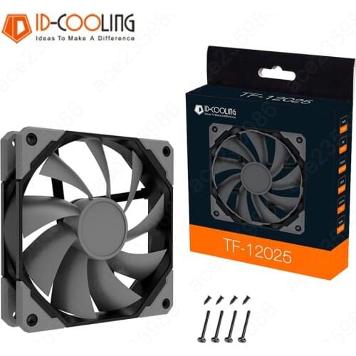 ID-COOLING 120mm Computer Cooling System Cooler PWM PC Fan DC 12V Computer Case Cooling Fan Mute Radiator Heatsink