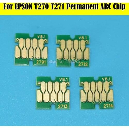 Hot !!! 2 Set T270 T271 27 Auto Reset Cartridge Chip For Epson WF-7110/WF-7610/WF-7620/WF-3620/WF-3640 Printer Cartridge
