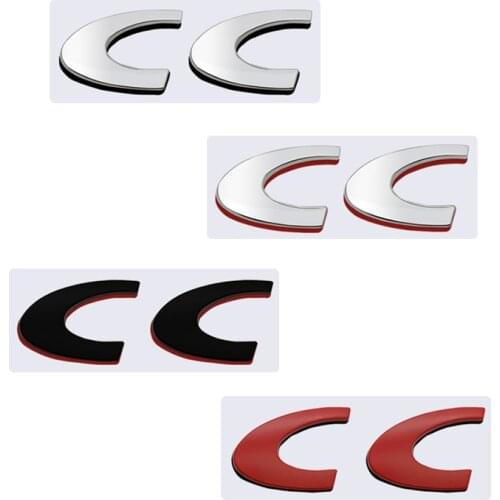 3d metal Car Sticker CC Emblem Sticker Rear Trunk Sticker For Peugeot CC 206 207 208 308 408 508 5008 3008 4008 Car styling