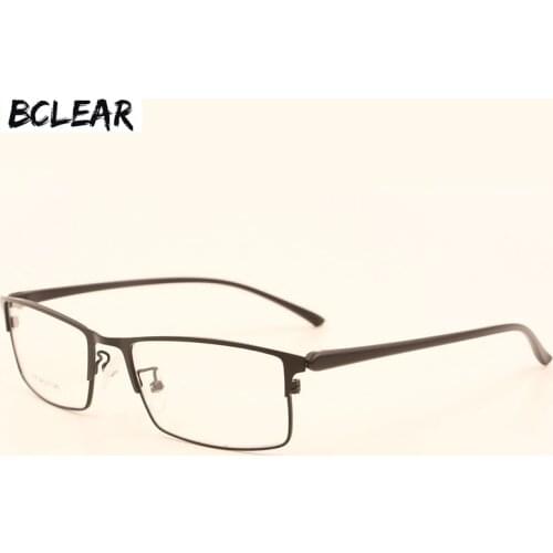 BCLEAR Spectacle Frame Men Eyeglasses Computer Prescription Optical Male Eyewear Clear Lens Glasses Frame Black Gray Blue Brown
