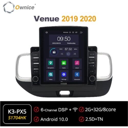 Ownice Octa 8 Core Android 10.0 Car Radio ForHyundai Venue 2019 2020 GPS Multimedia Stereo Player Tesla Style 4G LTE